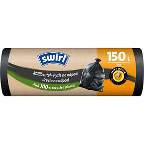 Swirl Müllsäcke für sperrige Abfälle 150 l, 770 × 1077 mm, 32 µ, 10 Stück Swirl Müllsäcke für sperrige Abfälle 150 l, 770 × 1077 mm, 32 µ, 10 Stück