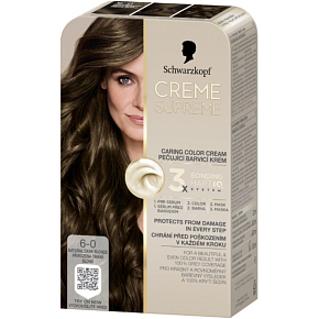 Schwarzkopf Creme Supreme Haarfarbe 6-0 natürliche dunkelblonde 60 ml Schwarzkopf Creme Supreme Haarfarbe 6-0 natürliche dunkelblonde 60 ml
