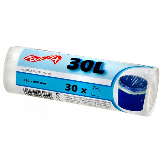 Folifix Müllsäcke, 7 µm, 30 Liter, 53 x 60 cm, 30 Stück
