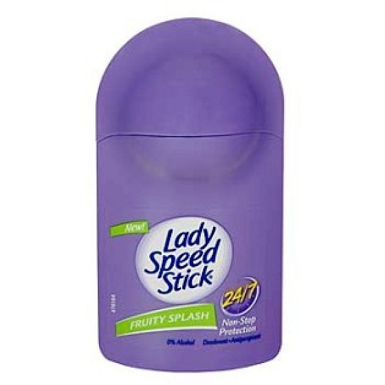 Lady Speed Stick 24/7 Fruity Splash Ball Antitranspirant Deodorant Roll-On für Frauen 50 ml