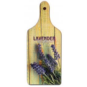 Böhmen Geschenke Dekoratives Schneidebrett Lavendel Provence mit Originaldruck 28 x 12 cm