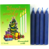 Romantische Licht Weihnachtskerze Box Brennen 90 Minuten Blau 12 Stück
