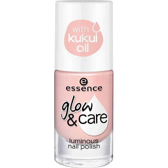 Essence Glow & Care Leuchtender Nagellack Nagellack 01 Pflege liegt in der Luft 8 ml
