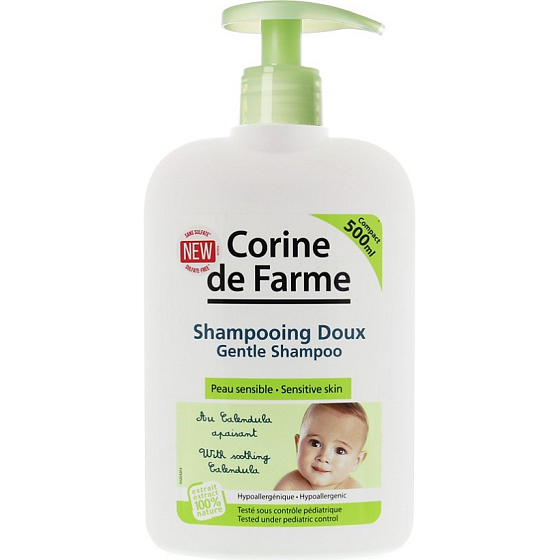Corine de Farme Baby Schonendes Haarshampoo mit 500 ml Spender