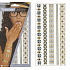 Tattoo Aufkleber Gold und Silber Ketten 21 x 10,5 cm