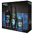 Palmolive Men Erfrischendes 2 in 1 Duschgel 250 ml + Belebendes Haarshampoo 350 ml + Mennen-Stick, Kosmetik-Set