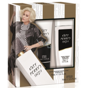 Katy Perry Katy Perrys Indi parfümiertes Deodorantglas für Frauen 75 ml + Duschgel 75 ml, Geschenkset