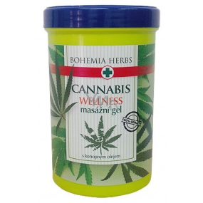 Bohemia Gifts Cannabis Hanf Massagegel mit Hanföl 380 ml