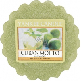 Yankee Candle Cuban Mojito - Kubanisches Mojito-Duftwachs für Aromalampe 22 g