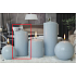 Lima Eispastell Kerze hellblauer Zylinder 80 x 150 mm 1 Stück