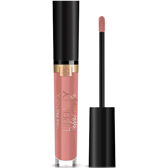 Max Factor Lipfinity Velvet Matte Lipstick flüssiger matter Lippenstift 015 Nude Silk 4 ml