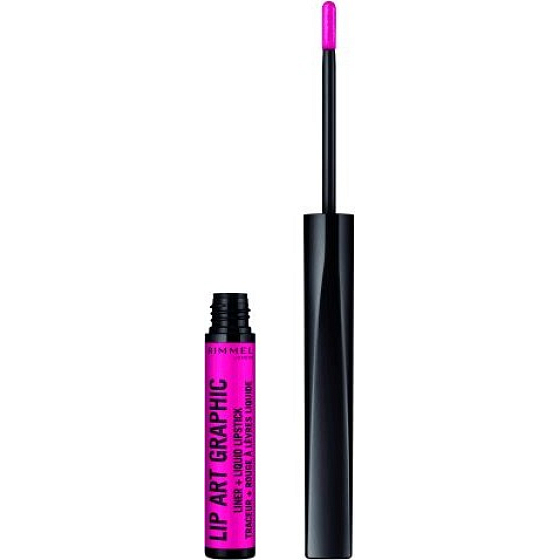 Rimmel London Lip Art Grafischer Konturstift + flüssiger Lippenstift 2in1 870 Own Your Power 1,8 ml