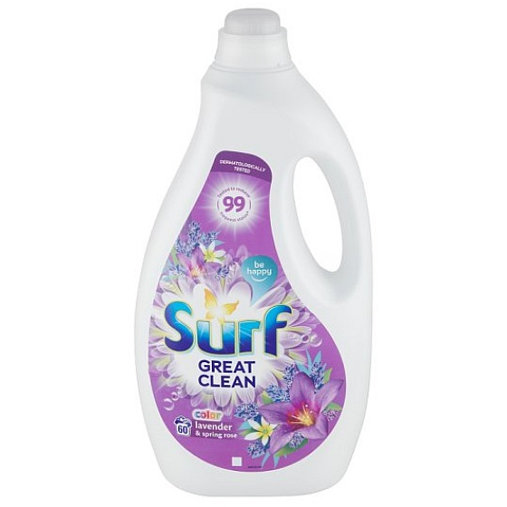 Surf Color Lavendel & Frühlingsrose Waschgel für Buntwäsche 60 Dosen 3 l