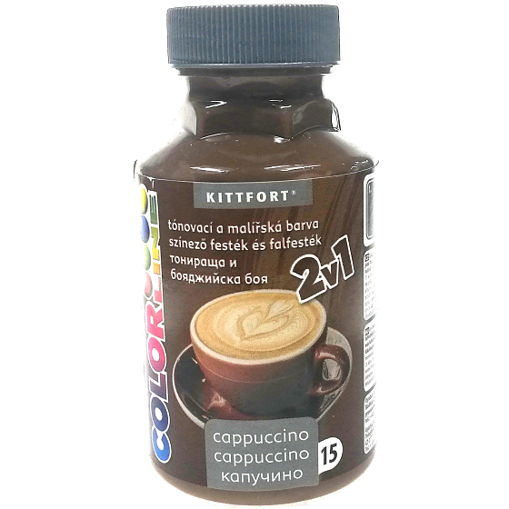 Kittfort Color Line 2in1 flüssige Tönungs- und Malerfarbe 15 Cappuccino 350 g