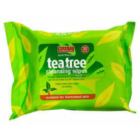 Beauty Formulas Teebaum-Reinigungstücher für das Gesicht 30 Stück