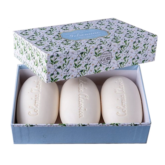 Antico Saponificio Gori Gelsomino Jasmin handgemachte italienische Seife 3 x 180 g