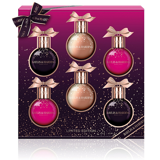 Baylis & Harding Feige und Granatapfel Duschcreme 2 x 100 ml + Badecreme 2 x 100 ml + Bade- und Duschschaum 2 x 100 ml, Kosmetikset für Frauen