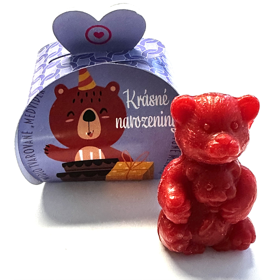 NeoCos Beautiful Birthday Teddy Bear Toilette Seife mit Duft 30 g