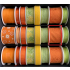 Nekupto Stoffband Orange mit Ornamenten 2 m x 40 mm