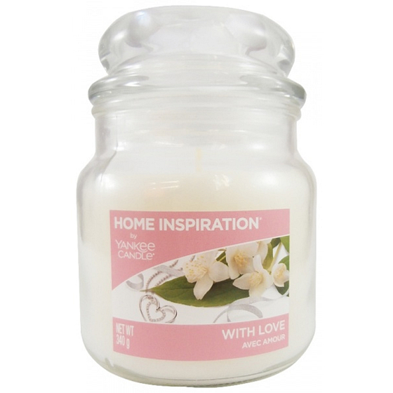 Yankee Candle With Love Duftkerze Medium Glas 340 g