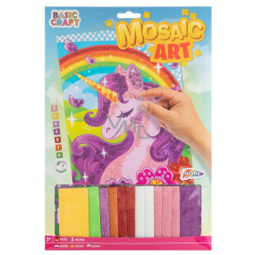 Basic Craft Mosaik A4 nach Zahlen Unicorn A4