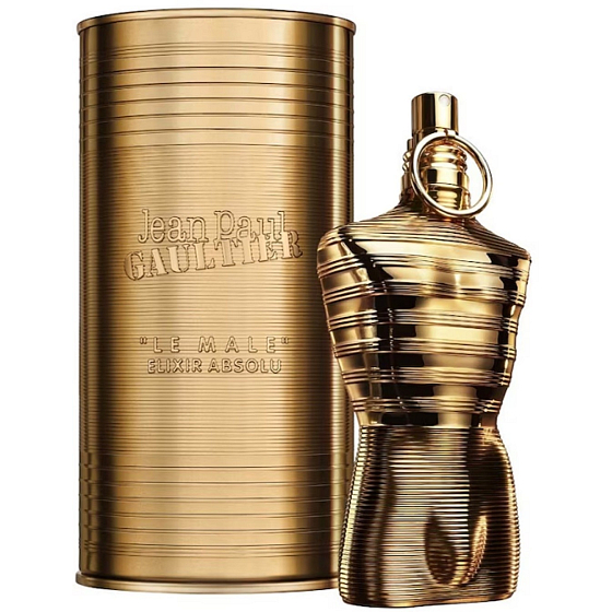 Parfém pro muže Jean Paul Gaultier Le Male Elixir Absolu Parfum Intense, 125 ml. Bohatá a intenzivní vůně s orientálními a dřevitými akordy, která vyzařuje sebevědomí a sílu, ideální pro muže, který touží po nezapomenutelném a smyslném zážitku.