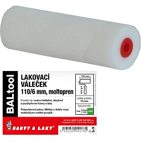BARVY A LAKY HOSTIVAŘ Moltopren Malroller für Halter 6 mm, 100 mm
