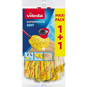 Vileda SuperMocio Soft Ersatz für Mopp 2 Stück