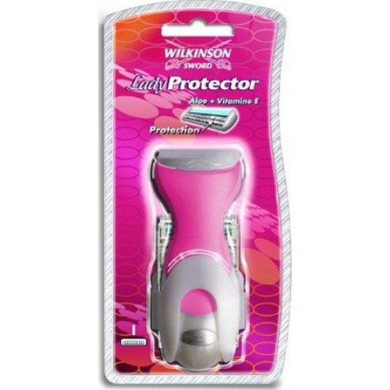 Wilkinson Lady Protector Rasiermesser mit 2 Klingen und 1 Ersatzkopf