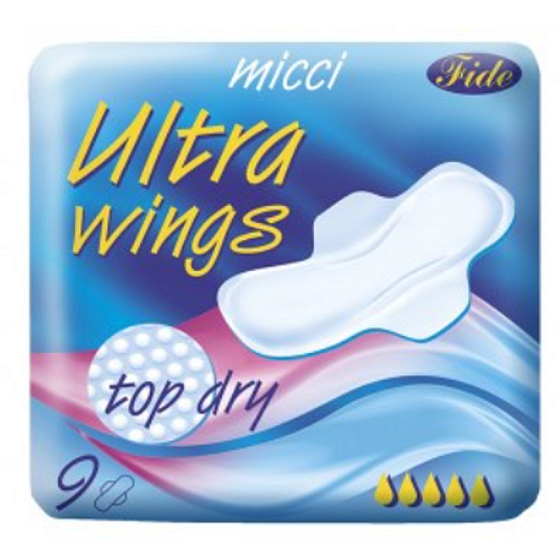 Micci Ultra Wings Top Dry Intimeinsätze mit Flügeln 9 Stück