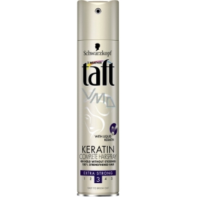 Taft-Keratin Komplettes extra starkes Fixierungs-Haarspray 250 ml