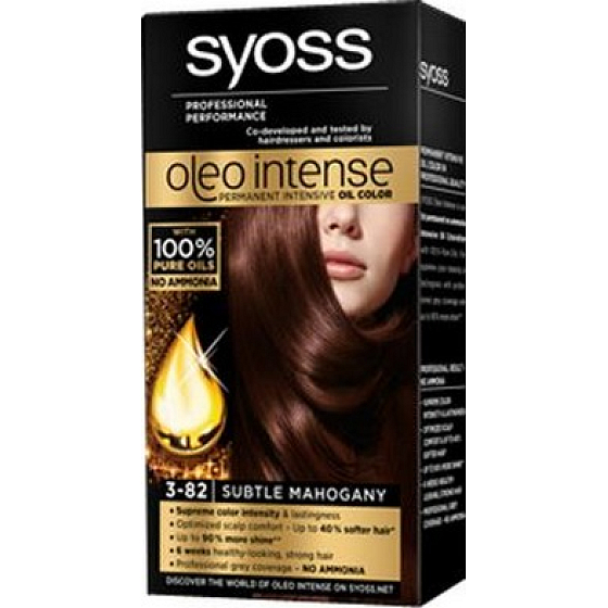 Syoss Oleo Intense Color Haarfarbe ohne Ammoniak 3-82 Sanftes Mahagoni