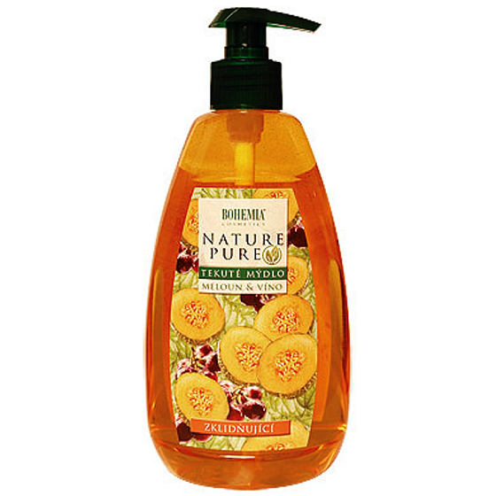 Böhmen Geschenke Wassermelone und Traubenwein, beruhigende Flüssigseife 500 ml