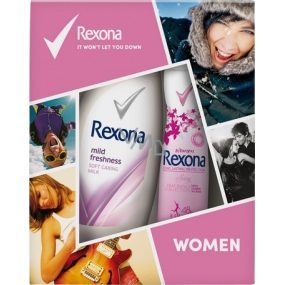 Rexona Sexy Antitranspirant Deodorant Spray für Frauen 150 ml + Mild Freshness Duschgel 250 ml, Kosmetikset