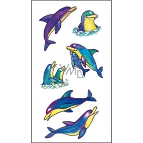 Tätowierte farbige Delfine 16,5 x 10,5 cm