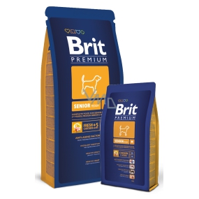 Brit Premium Senior M für alte Hunde über 7 Jahre mittlerer Rassen 10-25 kg - 15 kg