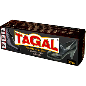 Druchema Tagal schwarzes selbstglänzendes schützendes Schuhcreme, 50 g