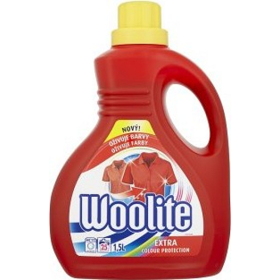 Woolite Extra Color Waschgel für farbige Wäsche behält eine Farbintensität von 1,5 l bei