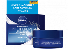 Nivea 24h Moisture + Regeneration erweichende regenerierende Nachtcreme für normale bis Mischhaut 50 ml