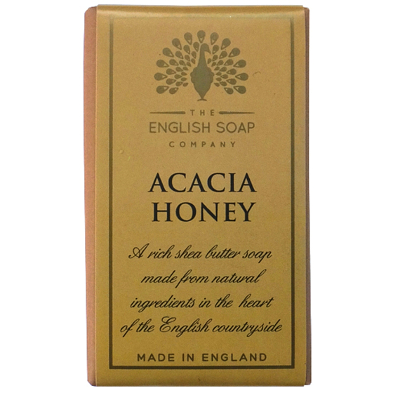 Englische Seife Akazienhonig Naturparfümierte Seife mit Sheabutter 200 g