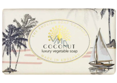English Soap Coconut natürliche parfümierte Seife mit Sheabutter 190 g