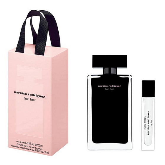 Narciso Rodriguez for Her Eau de Toilette für Damen 100 ml + Eau de Toilette 10 ml, Geschenkset
