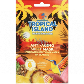 Marion Tropical Island Hawaii Paradise Textil Anti-Falten-Gesichtsmaske 1 Stück