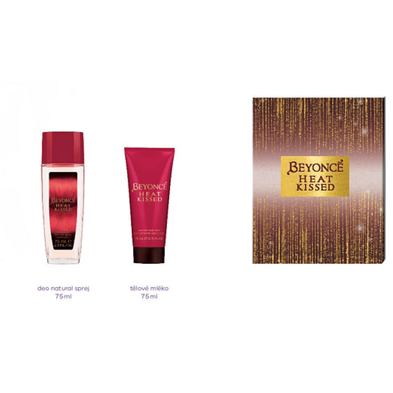 Beyoncé Heat Kissed parfümiertes Deodorantglas für Frauen 75 ml + Körperlotion 75 ml, Kosmetikset