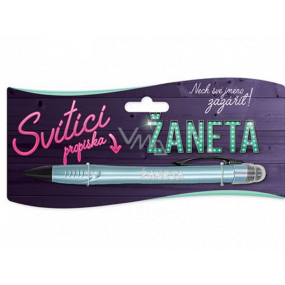 Nekupto Glühender Stift mit dem Namen Žaneta, Touch Tool Controller 15 cm