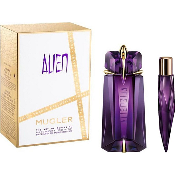Thierry Mugler Alien Eau de Parfum nachfüllbarer Flakon für Frauen 90 ml + Eau de Parfum nachfüllbarer Flakon 10 ml, Geschenkset für Frauen