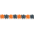 Halloween Girlande Spinne orange, schwarz 400 x 17 cm