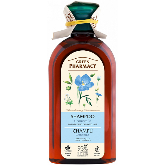 Green Pharmacy Kamille Shampoo für geschwächtes und geschädigtes Haar 300 ml