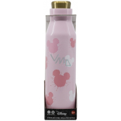 Degen Merchey Mouse Minnie Thermosflasche aus Edelstahl rosa 580 ml