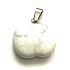 Magnesit / Howlit Apfel der Erkenntnis Anhänger Naturstein 1,5 cm, Reinigungsstein